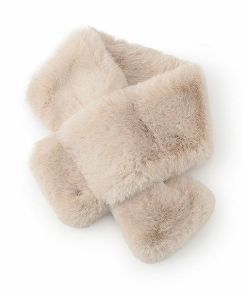 Lovetoxic / ラブトキシック マフラー・ショール・スヌード・ストール | リサイクルエコファーマフラー（ベージュ）