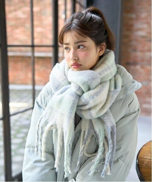 Lovetoxic / ラブトキシック マフラー・ショール・スヌード・ストール | ボリュームフリンジマフラー | 詳細1