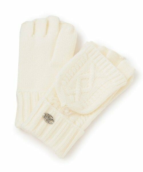 Lovetoxic / ラブトキシック 手袋 | ケーブル手袋（オフ ホワイト）