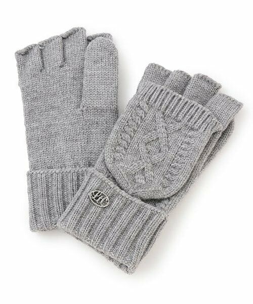 Lovetoxic / ラブトキシック 手袋 | ケーブル手袋（トップ グレー）