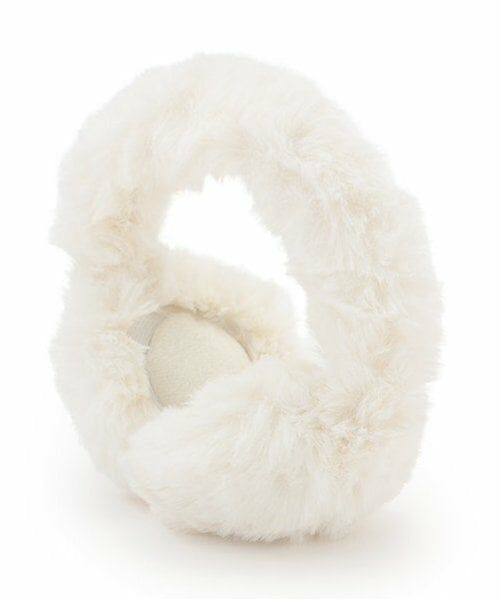 Lovetoxic / ラブトキシック ネックウォーマー・イヤーマフ | リサイクルエコファーイヤーマフ（アイボリー）