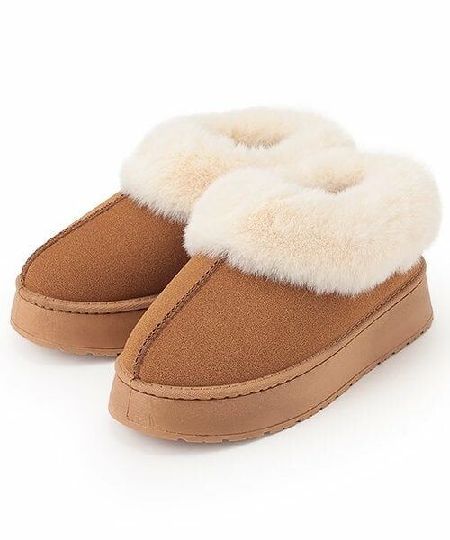 Lovetoxic / ラブトキシック ブーツ(ショート丈) | 厚底ムートン風ブーツ(キャメル)