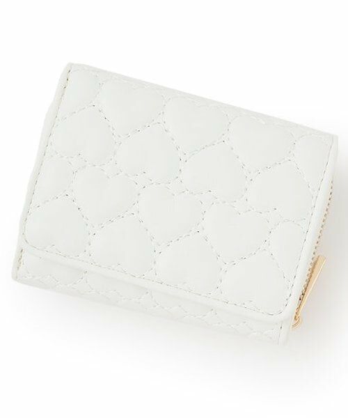 Lovetoxic / ラブトキシック 財布・コインケース・マネークリップ | ハートキルト３折財布（オフ ホワイト）