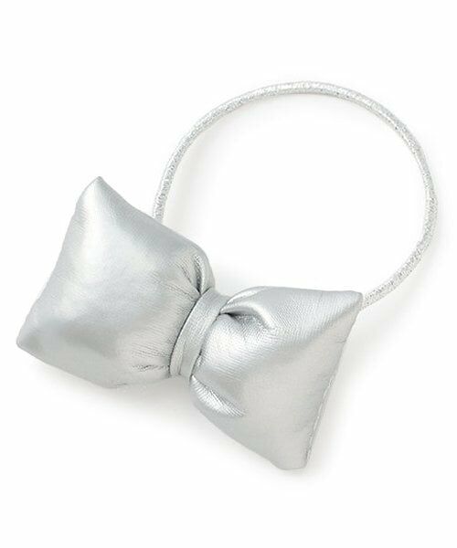 Lovetoxic / ラブトキシック ヘアゴム・シュシュ | ぷっくりリボンゴム（シルバー）