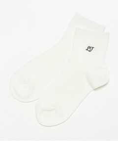 Lovetoxic / ラブトキシック ソックス | リブ刺繍スクールソックス