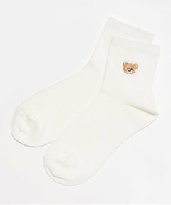 Lovetoxic / ラブトキシック ソックス | リブ刺繍スクールソックス