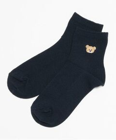 Lovetoxic / ラブトキシック ソックス | リブ刺繍スクールソックス