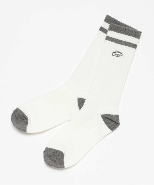 Lovetoxic / ラブトキシック ソックス | 【LTXC】ロゴラインミドル丈ソックス（チャコール）