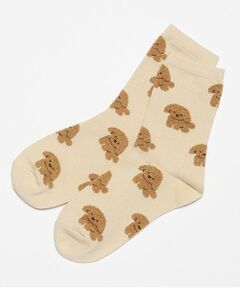 Lovetoxic / ラブトキシック ソックス | ワンチャン柄クルーソックス