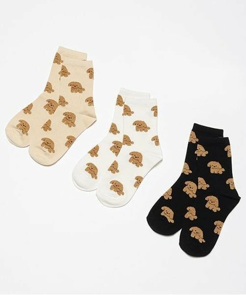 Lovetoxic / ラブトキシック ソックス | ワンチャン柄クルーソックス | 詳細4