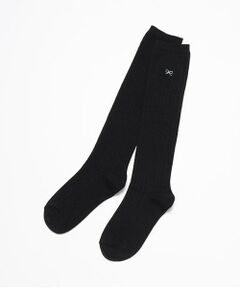 Lovetoxic / ラブトキシック ソックス | リボン刺繍リブハイソックス