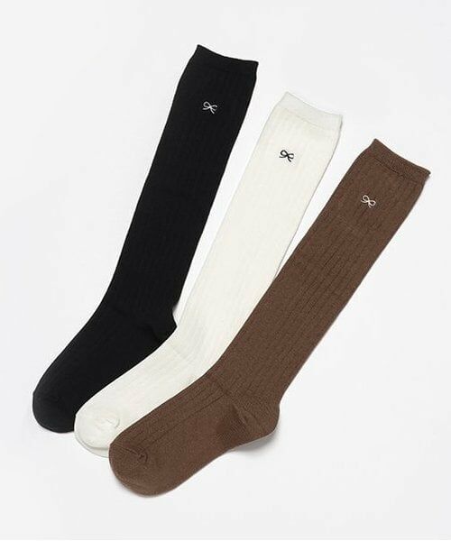 Lovetoxic / ラブトキシック ソックス | リボン刺繍リブハイソックス | 詳細4