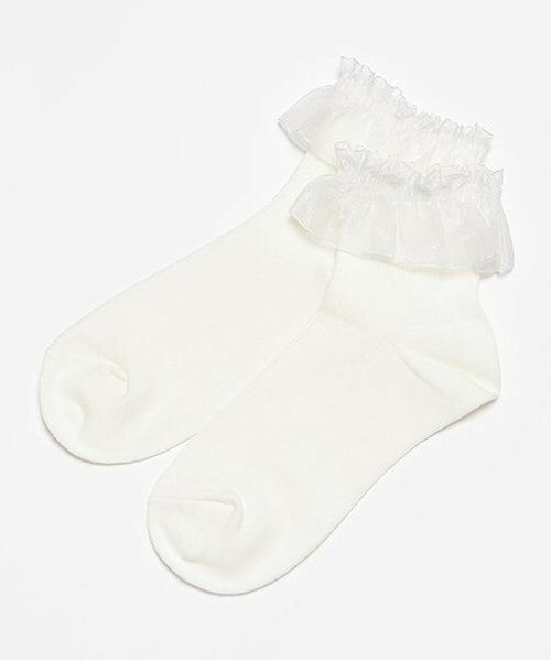 Lovetoxic / ラブトキシック ソックス | チュールフリルソックス（オフ ホワイト）