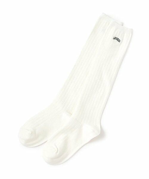 Lovetoxic / ラブトキシック ソックス | カレッジ刺しゅうハイソックス（オフ ホワイト）