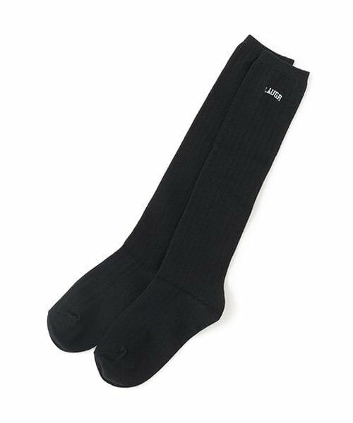 Lovetoxic / ラブトキシック ソックス | カレッジ刺しゅうハイソックス（黒）