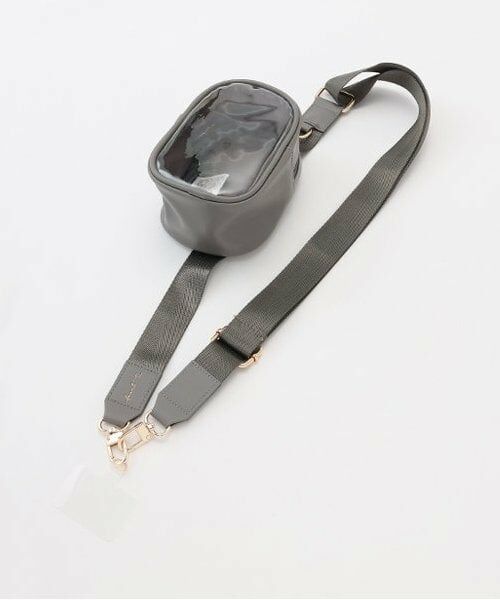 Lovetoxic / ラブトキシック モバイルケース | ヌイポーチ付ベルトストラップ（グレー）