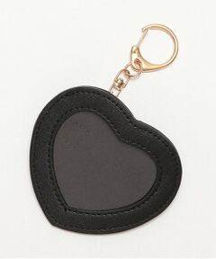 ハート缶バッジケースキーホルダー