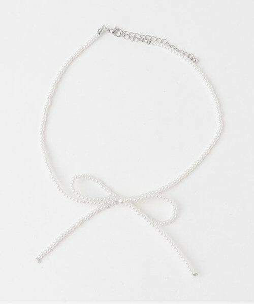 Lovetoxic / ラブトキシック ネックレス・ペンダント・チョーカー | アソートリボンチョーカー（パール）