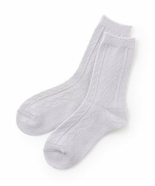 Lovetoxic / ラブトキシック ソックス | ラメケーブルソックス（ラベンダー）