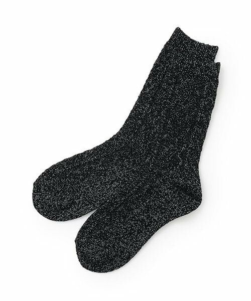 Lovetoxic / ラブトキシック ソックス | ラメケーブルソックス（黒）