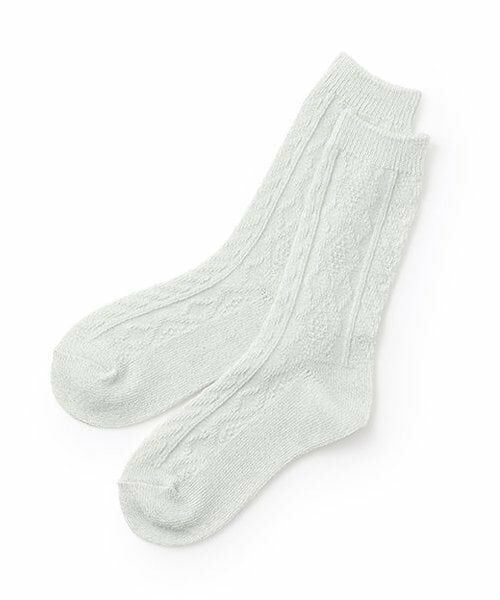 Lovetoxic / ラブトキシック ソックス | ラメケーブルソックス（シルバー）