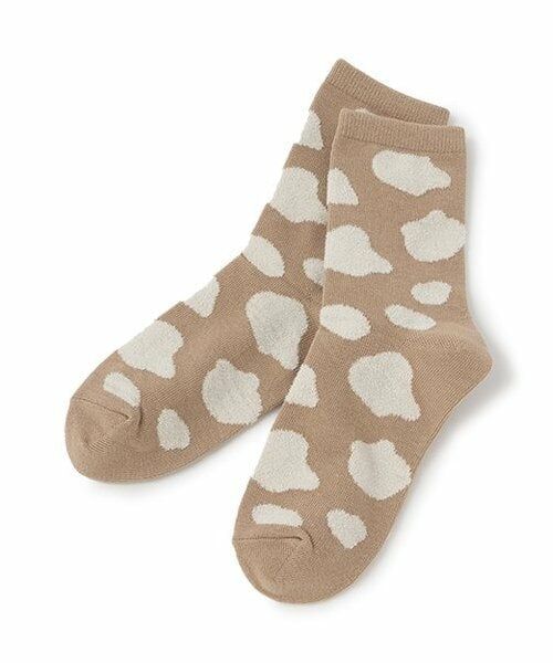 Lovetoxic / ラブトキシック ソックス | シャギーガラソックス（ベージュ）