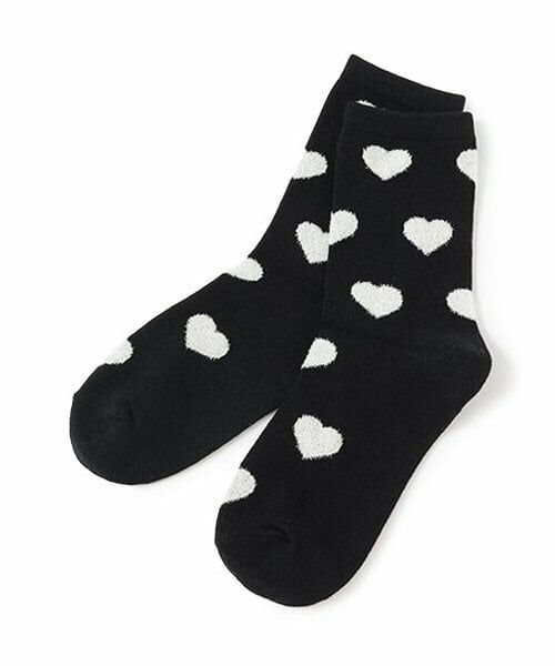 Lovetoxic / ラブトキシック ソックス | シャギーガラソックス（黒）