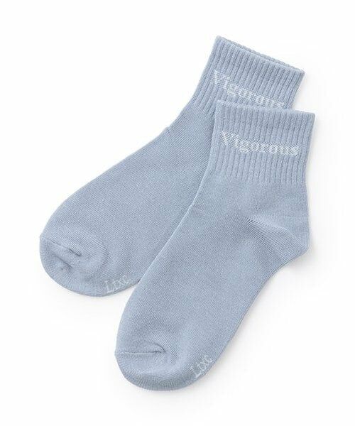 Lovetoxic / ラブトキシック ソックス | 【抗菌防臭】ロゴクルブシ丈ソックス（サックス）