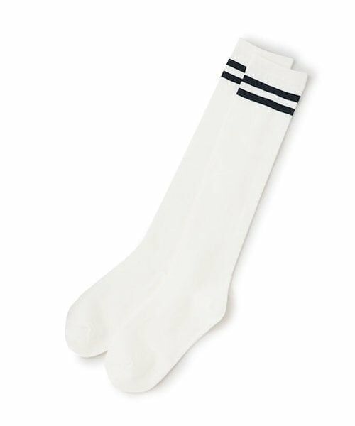 Lovetoxic / ラブトキシック ソックス | 2本ラインハイソックス（オフ ホワイト）