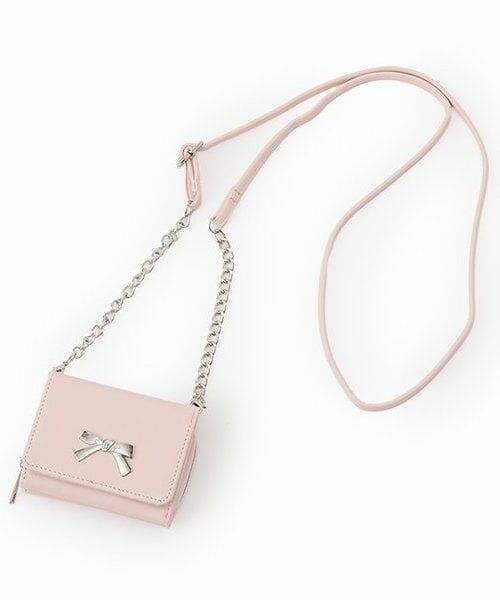 Lovetoxic / ラブトキシック 財布・コインケース・マネークリップ | ショルダーツキリボン３折財布（ピンク）