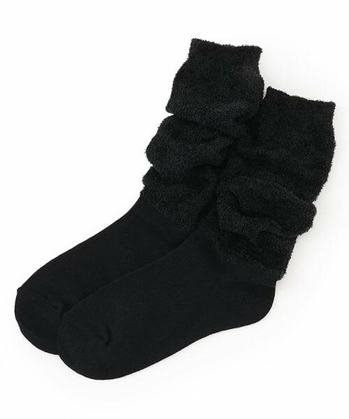 Lovetoxic / ラブトキシック ソックス | シャギールーズソックス（黒）