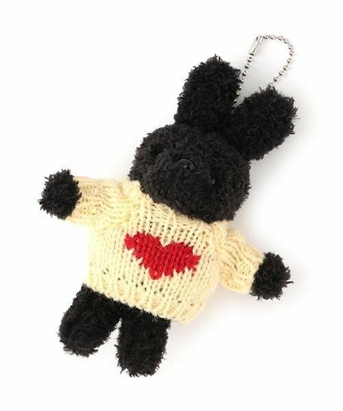 Lovetoxic / ラブトキシック キーホルダー・ストラップ | うさぎニットキーホルダー（黄）