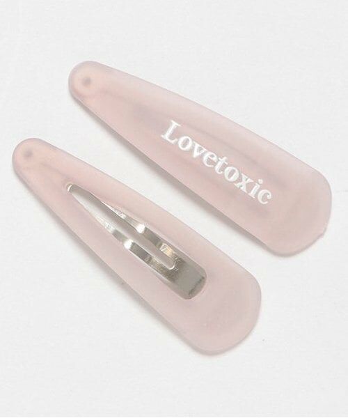 Lovetoxic / ラブトキシック ヘアピン | シアーパッチンピン（ピンク）