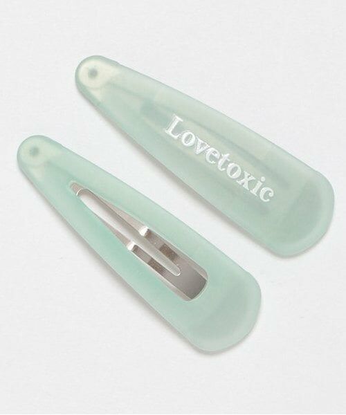 Lovetoxic / ラブトキシック ヘアピン | シアーパッチンピン（グリーン）