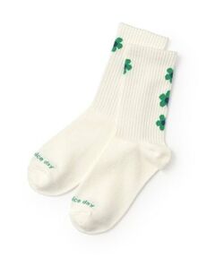 【抗菌防臭】フラワーリブソックス