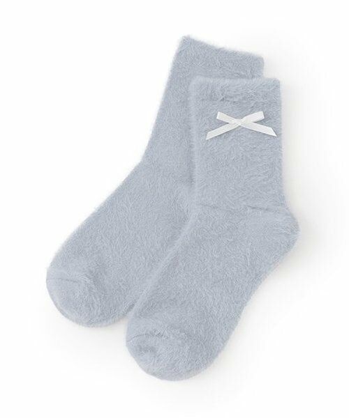 Lovetoxic / ラブトキシック ソックス | シャギーリボンソックス（サックス）