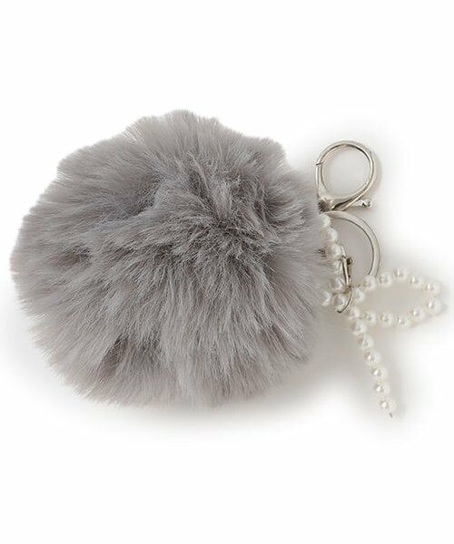 Lovetoxic / ラブトキシック チャーム | フェイクファーファーチャーム（グレー）