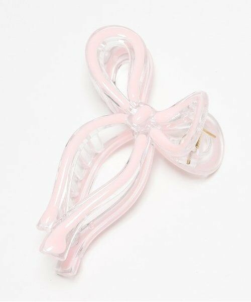 Lovetoxic / ラブトキシック ヘアピン | リボンバンスクリップ（ピンク）