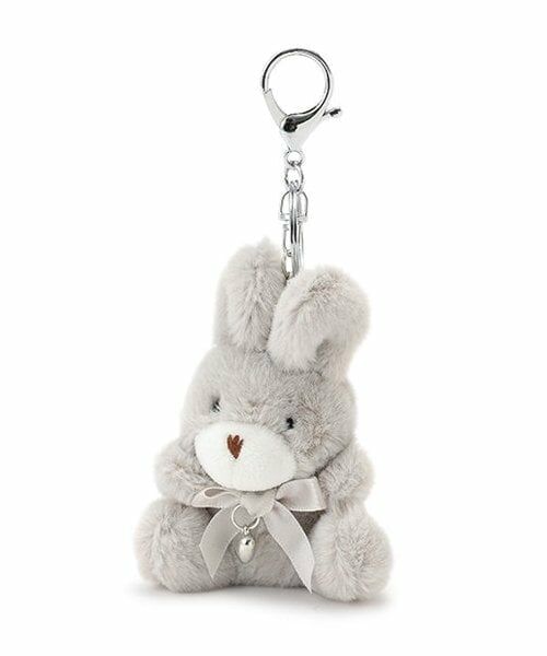 Lovetoxic / ラブトキシック チャーム | ハートリボンウサギチャーム（グレー）