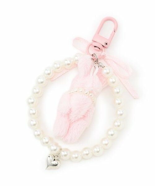 Lovetoxic / ラブトキシック チャーム | パールリボンウサギチャーム | 詳細1