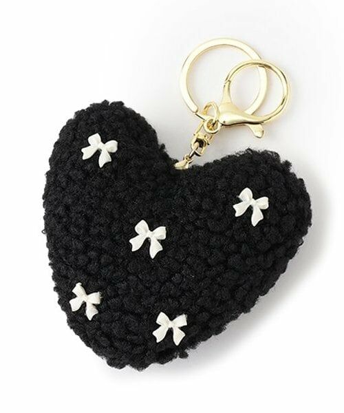 Lovetoxic / ラブトキシック チャーム | ボアハートチャーム（黒）