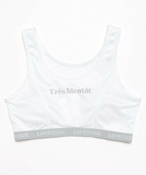 Lovetoxic / ラブトキシック ショーツ | DRYメッシュハーフトップ（白）