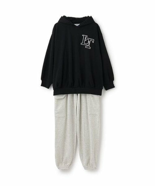 Lovetoxic / ラブトキシック ルームウェア | 長パンツフードつきルームセット（黒）
