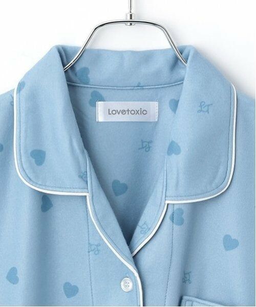 Lovetoxic / ラブトキシック ルームウェア | 【ルームウェア/パジャマ】ベビーフリースニットシャツハート柄 | 詳細3