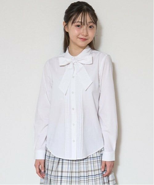 Lovetoxic / ラブトキシック シャツ・ブラウス | 【卒服】【セレモニー】【イージーケア】ボウタイつきブラウス（オフ ホワイト）