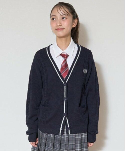 Lovetoxic / ラブトキシック カーディガン・ボレロ | 【卒服】【セレモニー】【洗える】ニットカーディガン（紺）