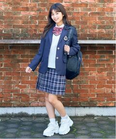 Lovetoxic / ラブトキシック スラックス・ドレスパンツ | 【卒服】【セレモニー】リボンネクタイつきチェックプリーツスカパン