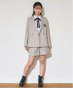 Lovetoxic / ラブトキシック セットアップ | 【卒服】【セレモニー】エンブレムつきジャケットショートパンツセットアップ
