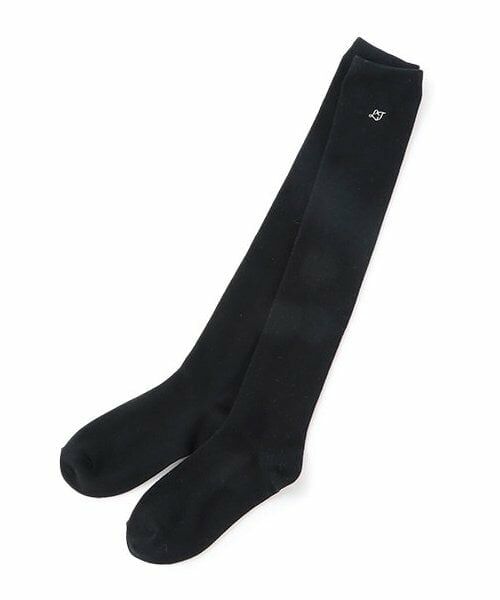 Lovetoxic / ラブトキシック ソックス | 【卒服】【セレモニー】ワンポイント刺しゅうニーハイソックス（黒）