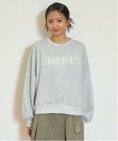 Lovetoxic / ラブトキシック スウェット | 【GOODPRICE】裏起毛フラワーロゴプルオーバー